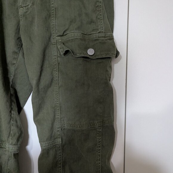 AMO Straight Leg Cargo Pants from Anthropologie Green Size 27 - Picture 4 of 8